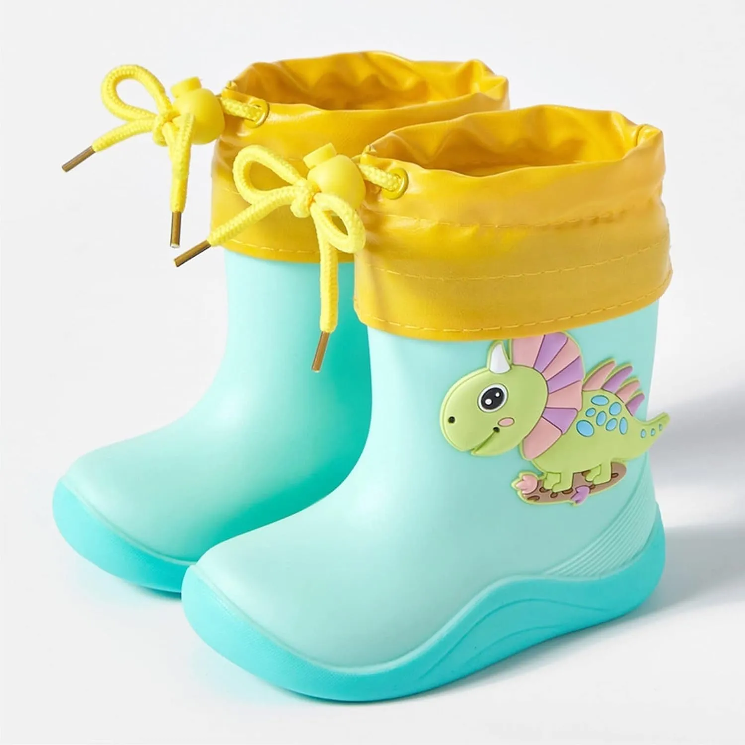 Kids Rain Boots, Toddler Rainboots Waterproof Rubber Kids Rain Shoes for Baby Girls Boys with Fun Baby Girl Shoes