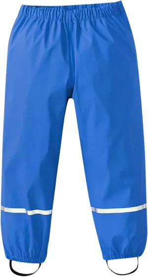 Kids Trousers Dungarees Waterproof Children??s Boys for Girls Breathable Rain Mud Raincoat and Boots for Girls Blue