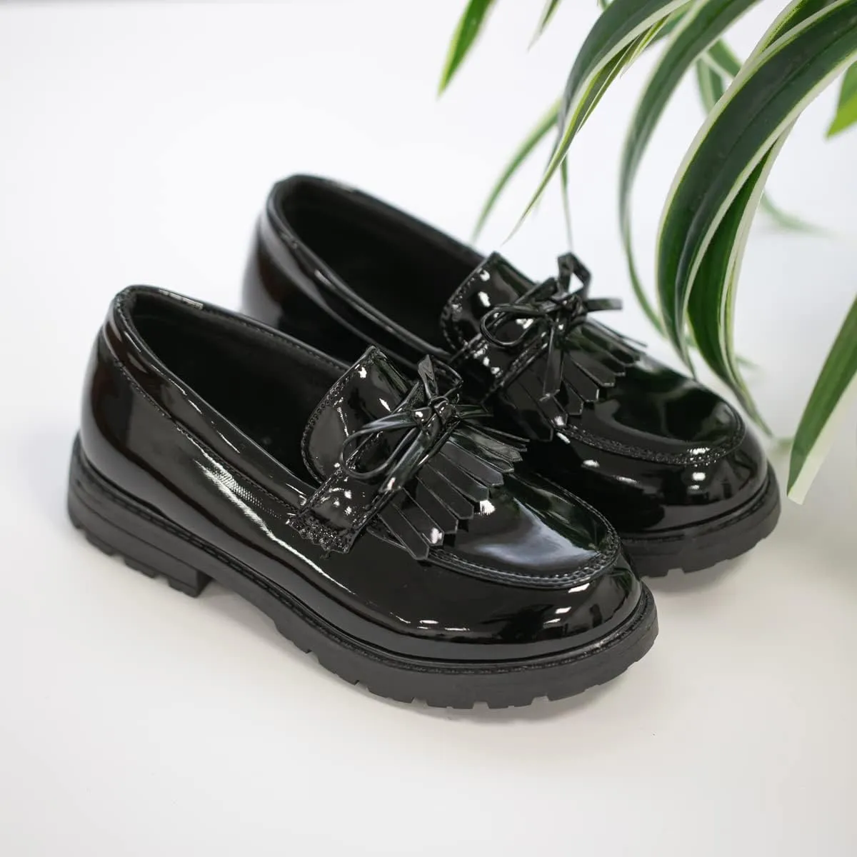 KIDSUN Toddler Boy??s Girl??s Dress Shoes Comfort Lace-Up Oxford School Uniform Shoes Loafer Flats (Toddler/Little Kid) E-Black