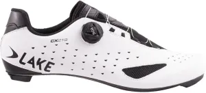 Lake Cx219 Wide Cycling Shoe - Men's White/Black, 43.5