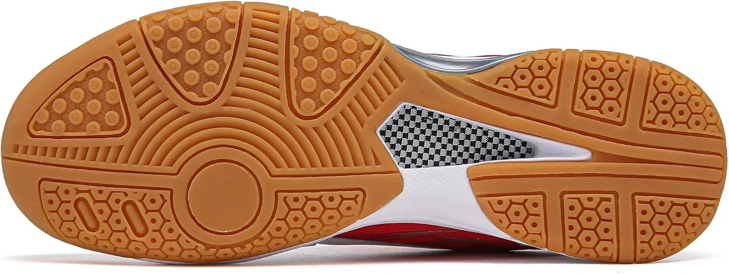 Lightweight Tennis and Pickleball Court Shoes - Versatile Indoor/Outdoor Sneakers for Badminton with Arch Support