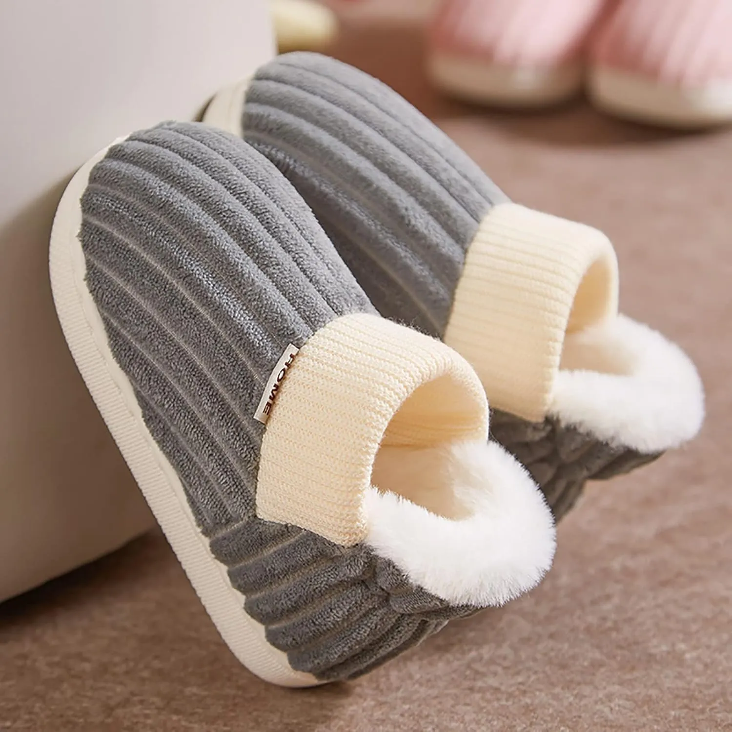 Little Girl Fuzzy Slipper Kids Slippers Girls Boys Slippers Cotton Comfy House Slippers Beach Sandals Toddler Girl