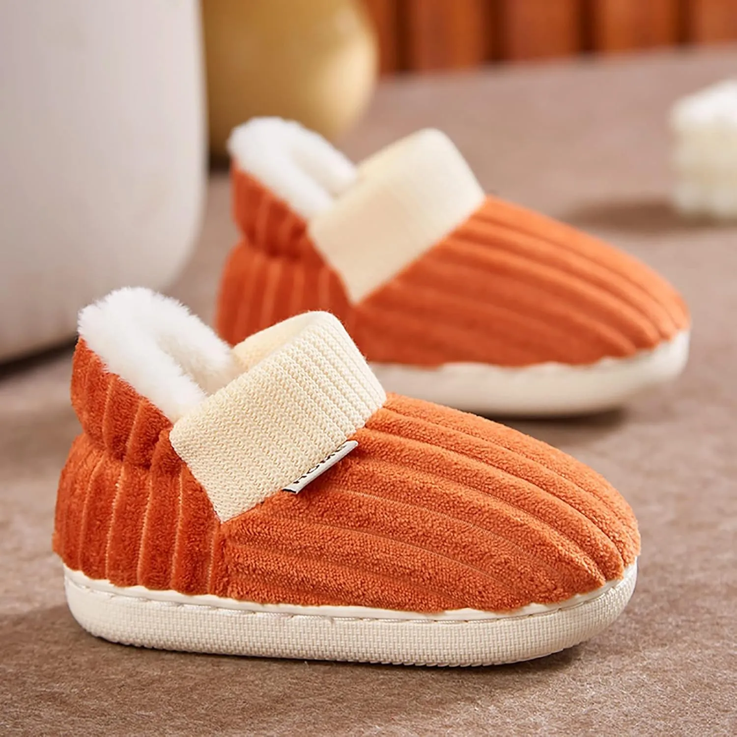 Little Girl Fuzzy Slipper Kids Slippers Girls Boys Slippers Cotton Comfy House Slippers Beach Sandals Toddler Girl