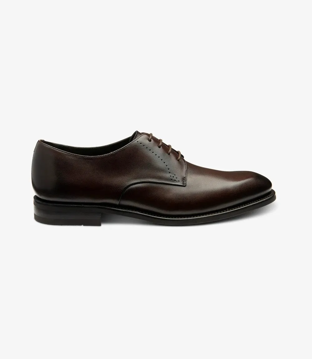 LOAKE GOSLING DARK BROWN DERBY RUBBER SOLE F-MEDIUM