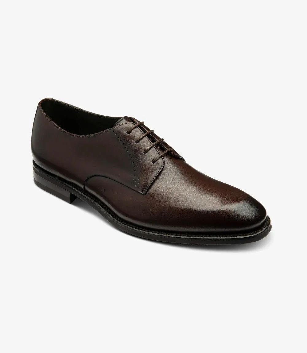 LOAKE GOSLING DARK BROWN DERBY RUBBER SOLE F-MEDIUM