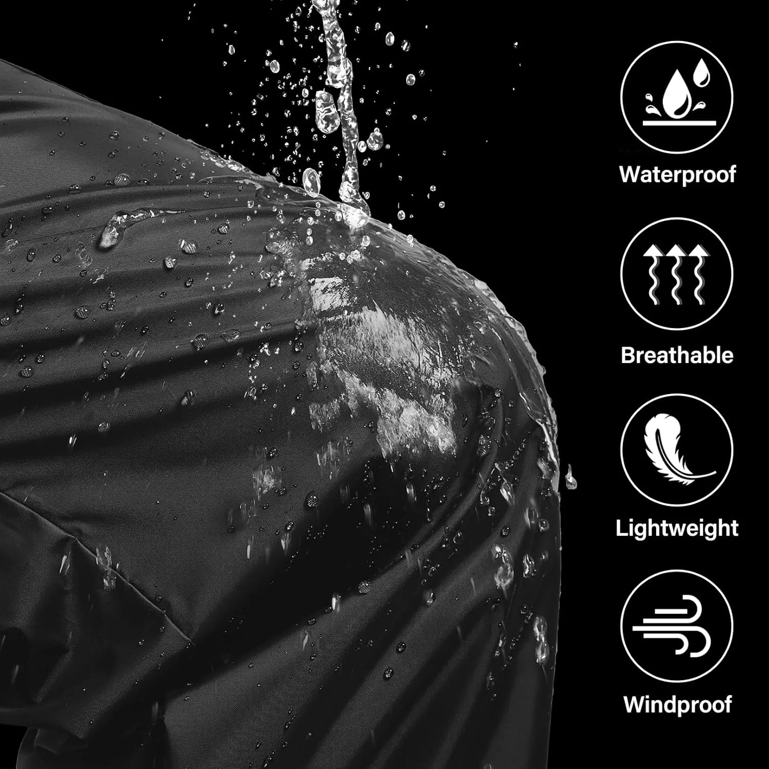 Men Waterproof Rain Pants Windproof Hiking Pants for Outdoor Fishing Bikng Golf Motorcycle Cycling Bushwalking Rowing