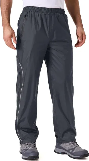 Men Waterproof Rain Pants Windproof Hiking Pants for Outdoor Fishing Bikng Golf Motorcycle Cycling Bushwalking Rowing