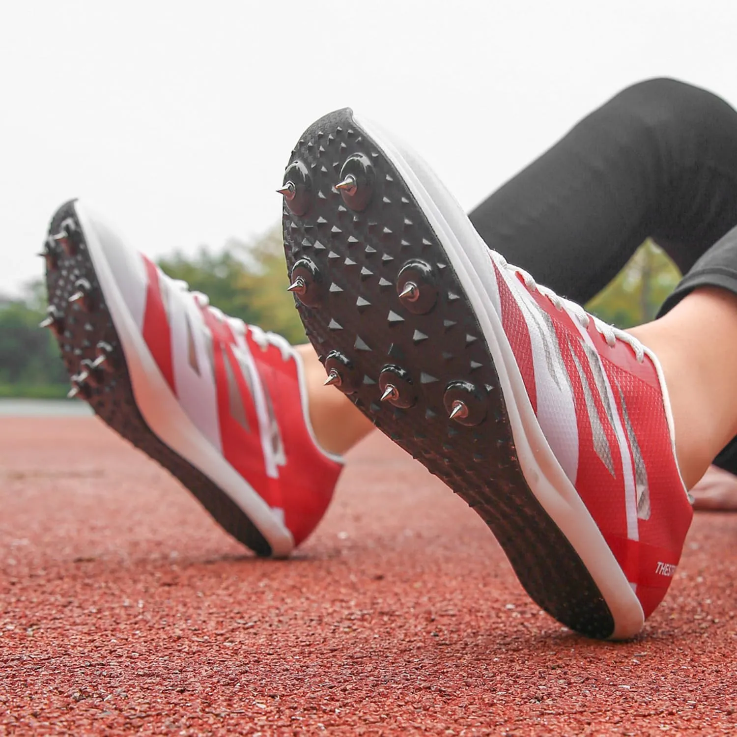 Men Women Track and Field Shoes Kids Spikes Track Sneakers Boys Girls Running Nail Footwears