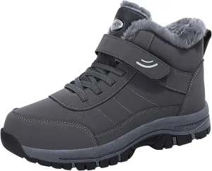 Men Work Boots Non Steel Toe Hiking Sneakers Fur Lined Ankle Boot Women's Working Shoes Winter Composite Safety Toe Waterproof Industrial Casual Hike Grounded Footwear