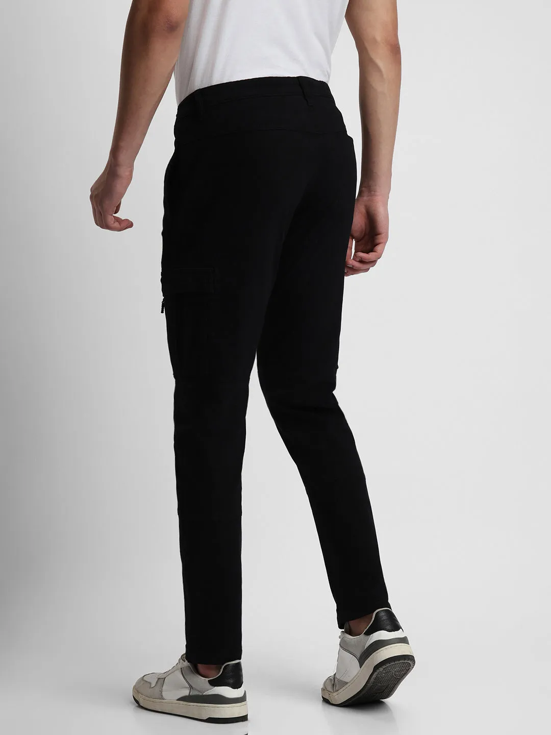 Men's Black Slim Fit Trousers