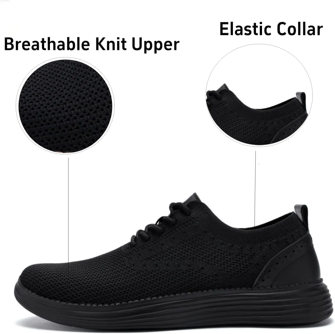 Men's Casual Dress Oxfords Shoes Mesh Lightweight Breathable Fashion Sneakers Business Walking Shoes