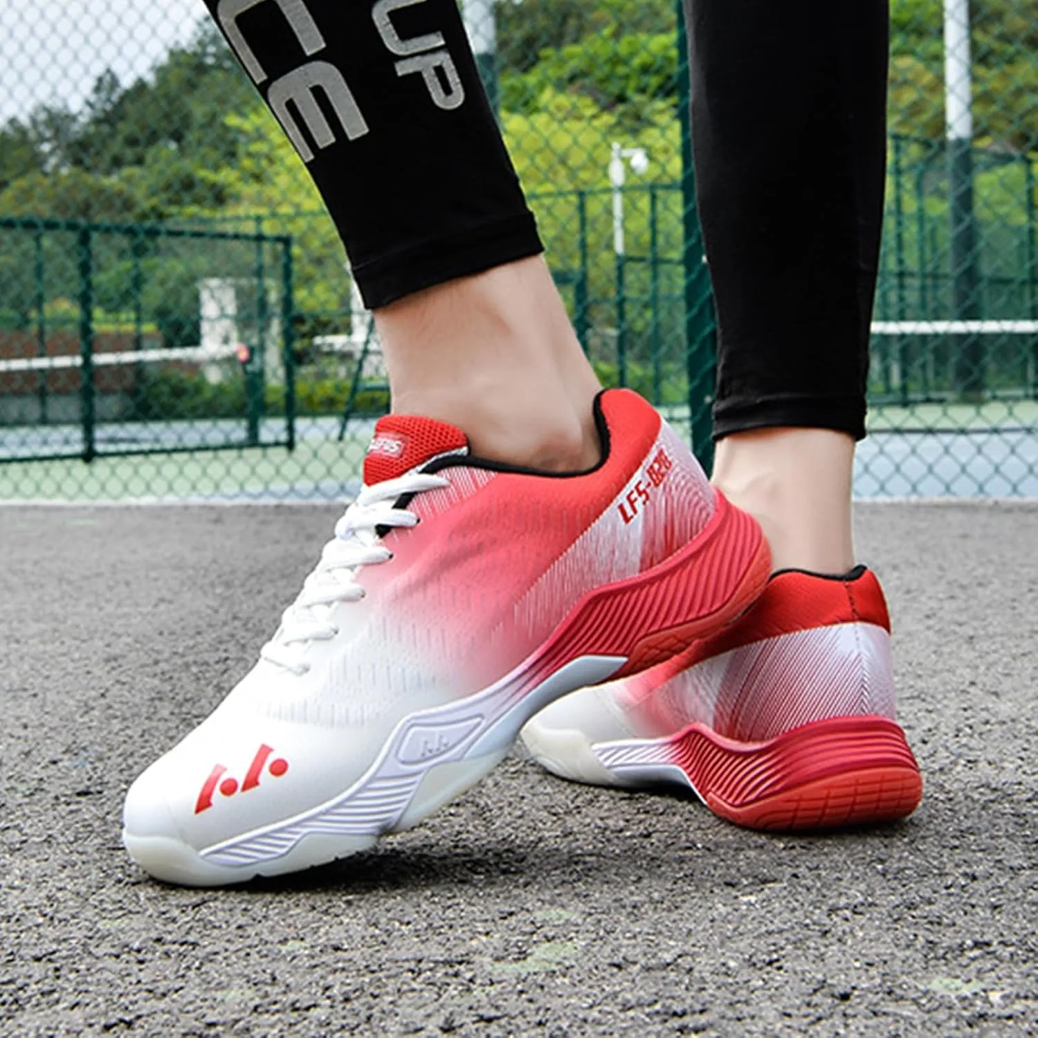 Men's Indoor Court Shoes for Tennis, Bottom wear Resistant Anti Slip Badminton Pickleball Sneakers Boys and Girls