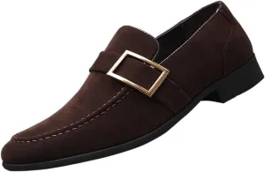 Men's Loafers Casual Slip On Shoes Soft Penny Loafers for Men Lightweight Suede Big Size Driving Boat Shoes Mens Casual Dress Shoes
