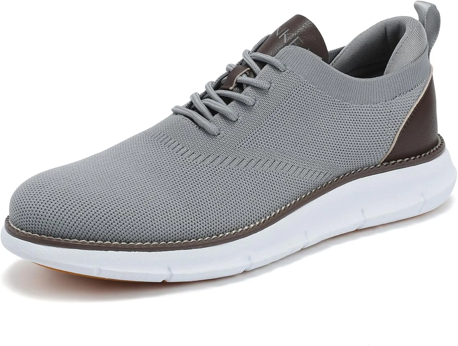 Men's Mesh Dress Shoes Casual Business Lace Up Oxford Sneakers Lightweight Breathable Walking Shoes Comfortable Thick Sole Tennis Footwear