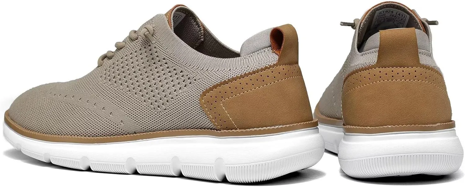 Men's Mesh Sneakers Oxfords Lace-Up Lightweight Casual Walking Shoes Dress Shoes Fashion Sneakers Walking Shoes