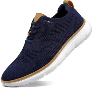 Mens Oxfords Lace-Up Lightweight Casual Walking Shoes Dress Shoes Fashion Sneakers Shoes