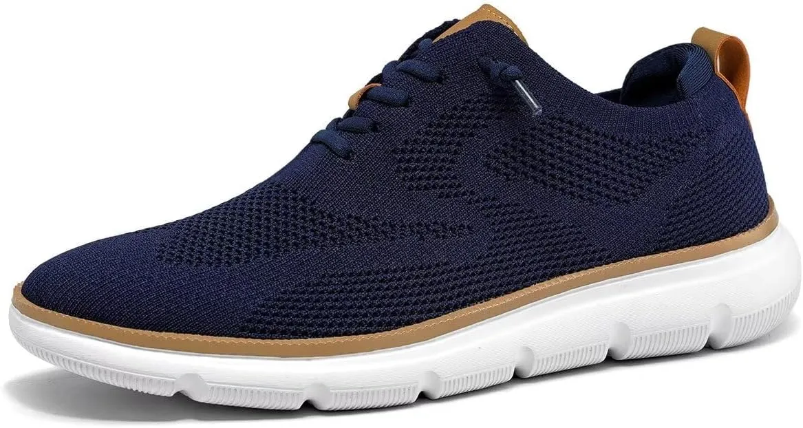 Mens Oxfords Lace-Up Lightweight Casual Walking Shoes Dress Shoes Fashion Sneakers Shoes