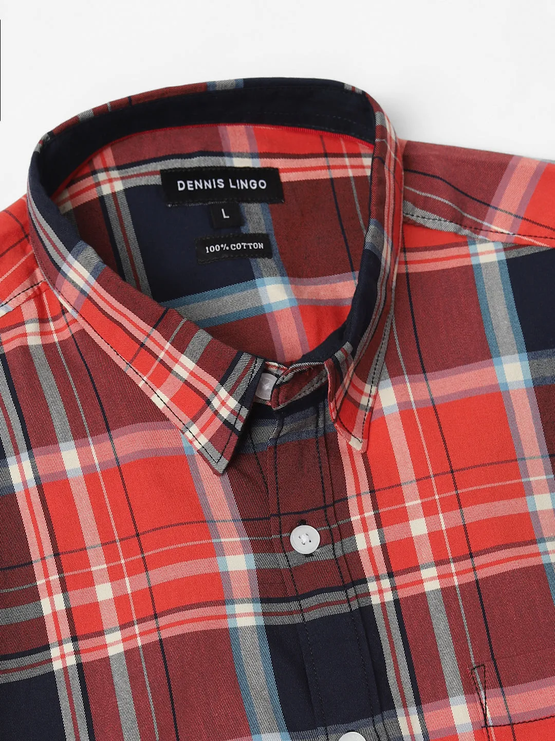 Men's Red Checkered Full Sleeve Casual Shirts