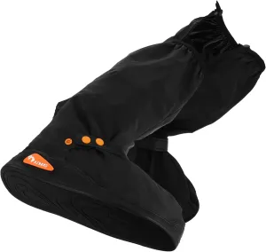 Motorcycle Rain Boot Covers PVC Anti-Slip Waterproof for Men Women for Cycling Walking Snow (Black)