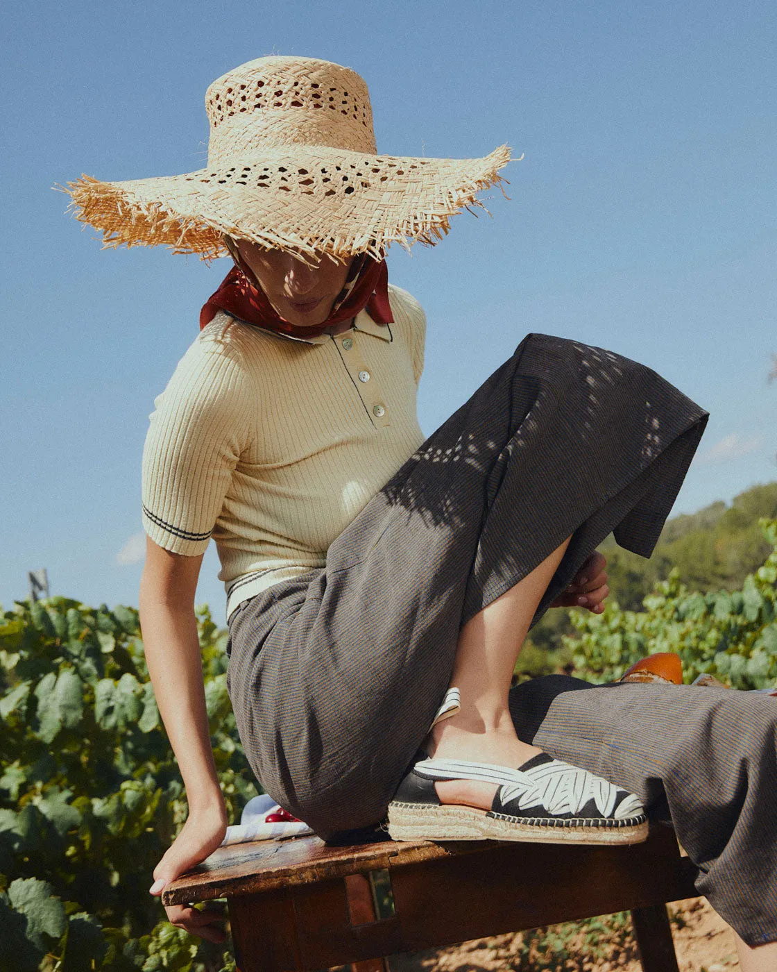 Naguisa Sukha Crudo Negro Espadrille