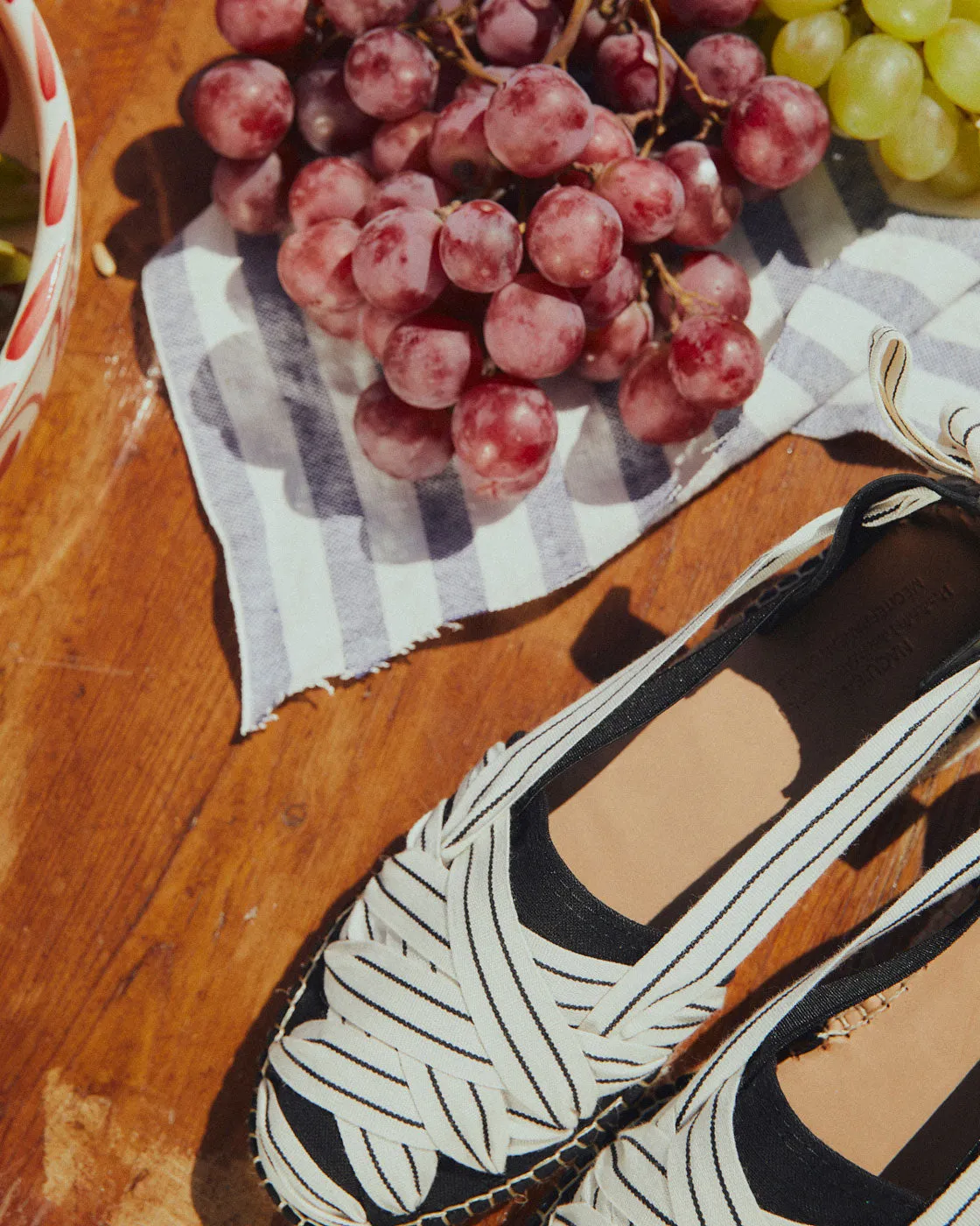 Naguisa Sukha Crudo Negro Espadrille