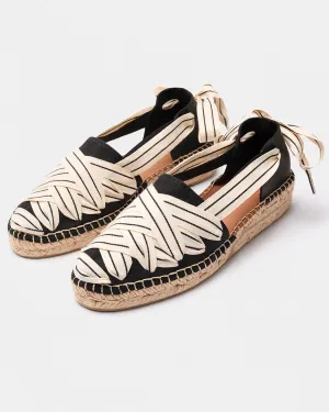 Naguisa Sukha Crudo Negro Espadrille