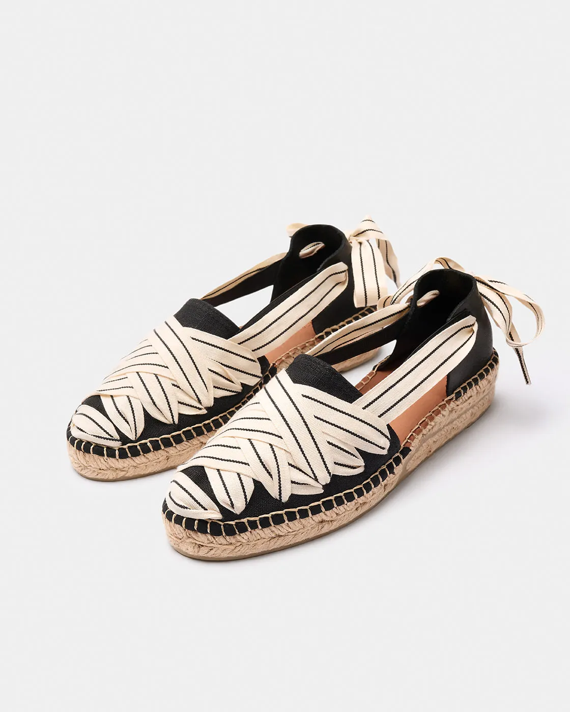 Naguisa Sukha Crudo Negro Espadrille