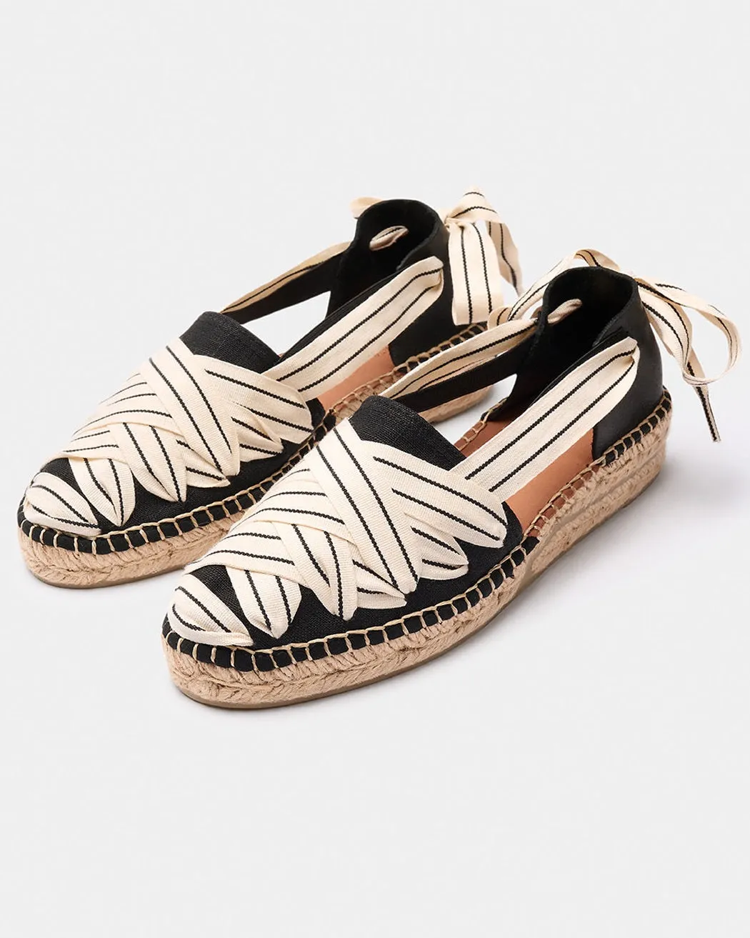 Naguisa Sukha Crudo Negro Espadrille