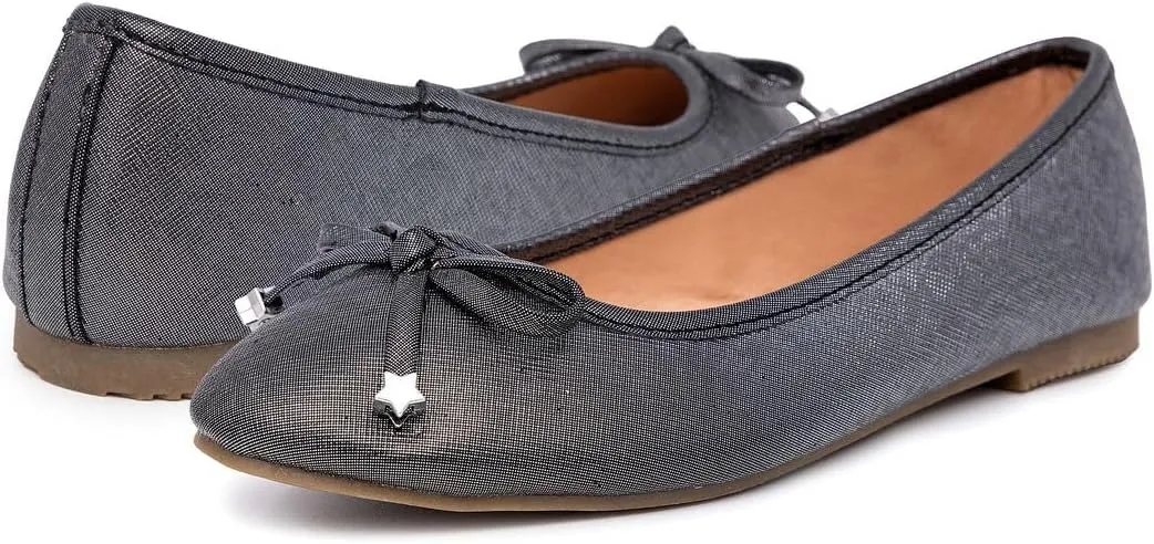 Nautica Girls' Dress Slip On Ballerina Flats ??Mary Jane Ballet Fashion Shoes for Toddlers, Little Kids, and Big Kids ??Lightweight & Comfortable