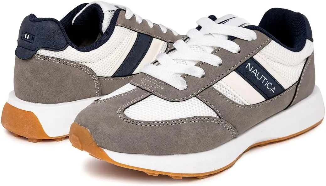 Nautica Kids Boys Casual Lace-Up Fashion Sneakers Oxford Comfortable Walking Shoe (Big Kid - Little Kid - Toddler)