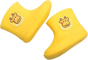 POLG Little Kids Rain Boots for Girls Boys Toddler Cartoon Dinosaur Waterproof Rubber Sole Shoes 1-6 Years