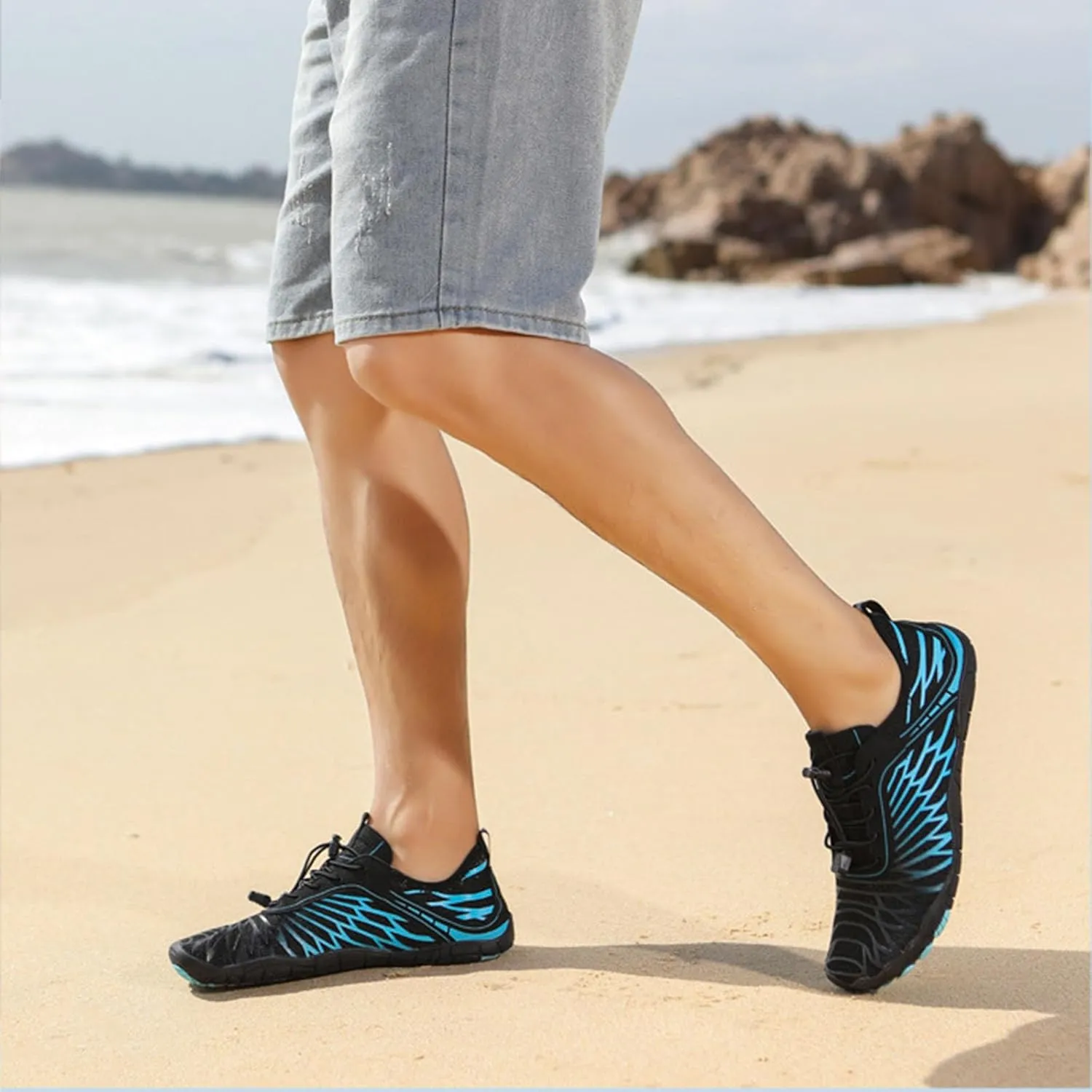 Pro Barefoot Shoes, Quick-Drying, Non-Slip One-Leg Grounding Shoes, Suitable for Hiking, Fitness, Running, Cycling, Diving