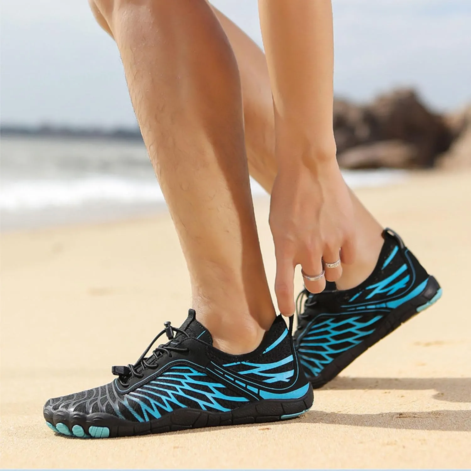 Pro Barefoot Shoes, Quick-Drying, Non-Slip One-Leg Grounding Shoes, Suitable for Hiking, Fitness, Running, Cycling, Diving