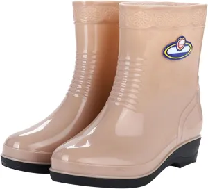Rain Boots Women Women's Short Rain Boots Waterproof Garden Shoes Outdoor Rain Shoes for Hunting Gardening Farming