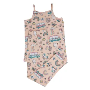 Retro Roller Skates Tank Pajama Set