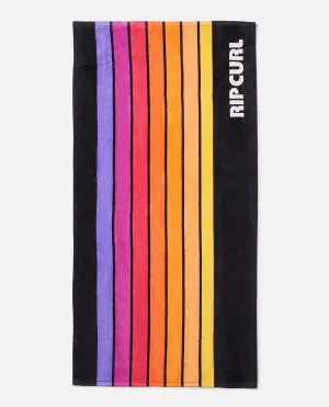 Rip Curl Men's Sunstash Beach Towel Black 013MTO-0090