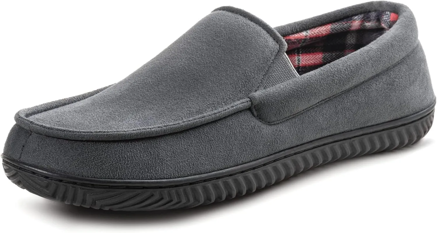 RockDove Men's Alexander Flannel Lined Loafer Slipper