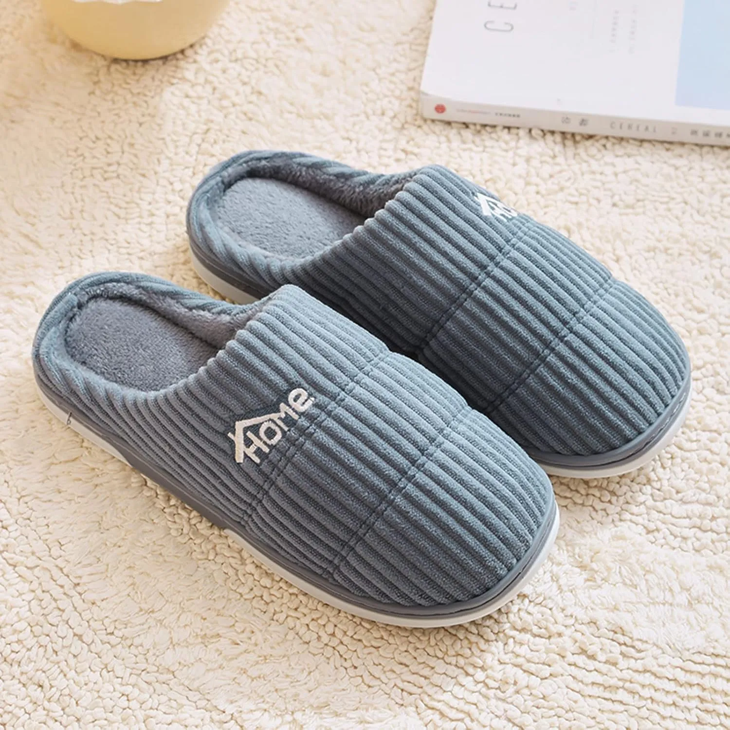 SBGMoSJ Winter Slippers Women Men Warm Anti-Slip Indoor House Shoes Winter Slipper Shoes Comfy House Slippers Womens Funny Slippers for Women Animal Christmas Gifts for Kids Gifts for Husband 2023