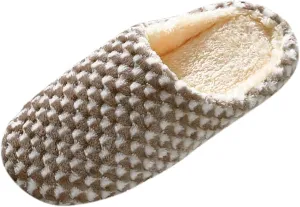 SBGMoSJ Womens Slip On Wide Width Indoor/Outdoor House Slippers Slippers for Men Winter Mens Slippers with Rubber Soles Hotel Slippers for Men Mens Christmas Gifts Gifts for Wife 2023
