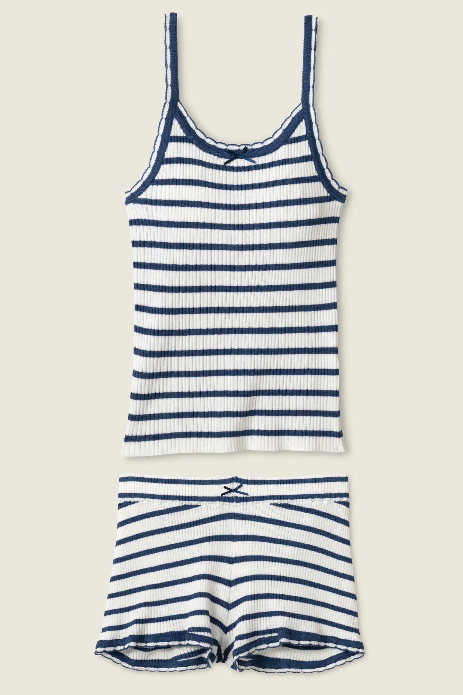 Seaside Striped Rib Lounge Set
