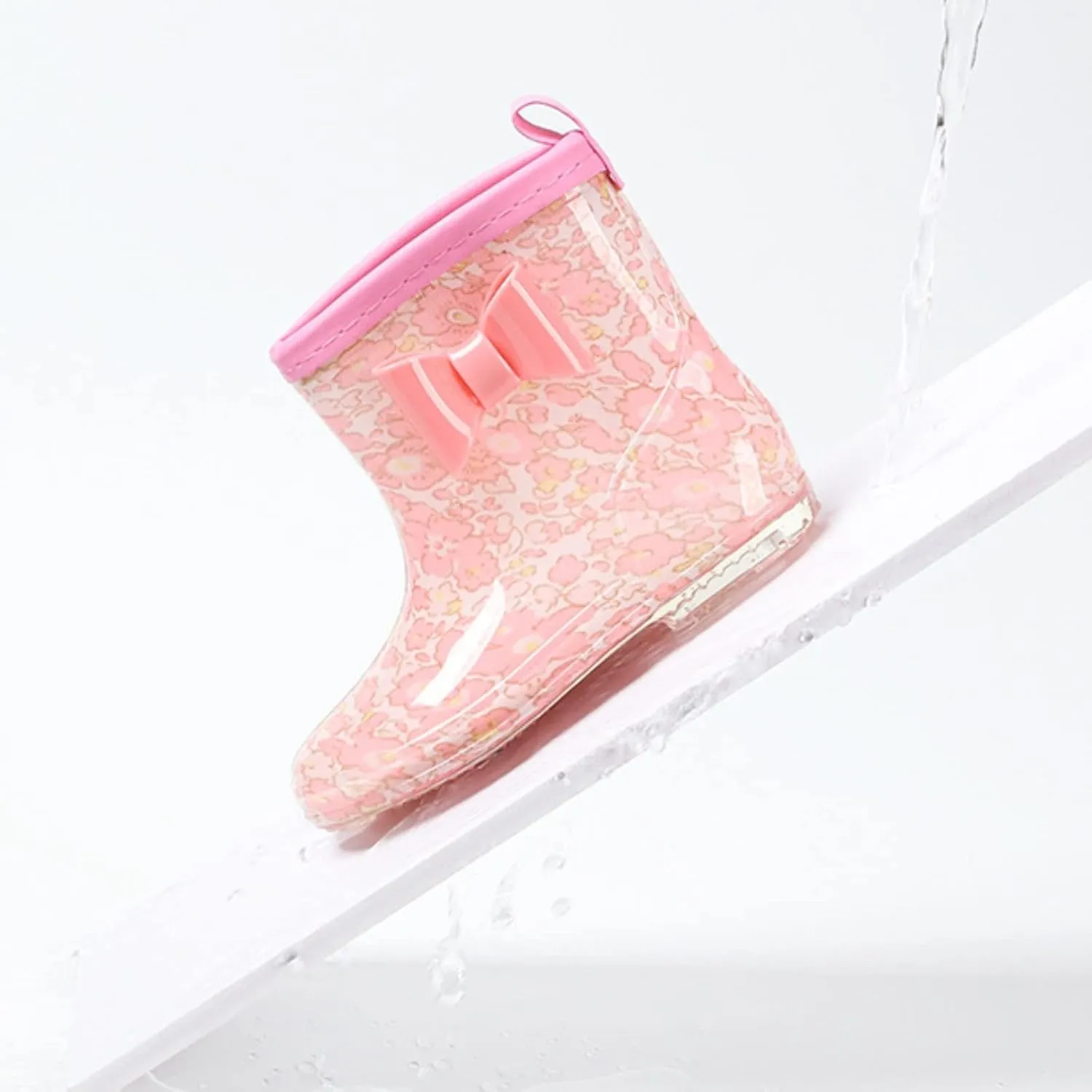 sfdgfhyf Outdoor Rain Boots for Toddler Rain Boots Rain Boots Short Rain Boots For Toddler Easy On Lightweight Shoes 2 to