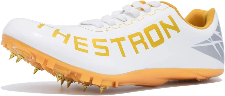 THESTRON Track Shoes Spikes Mens Womens Distance Running Sneakers Athletic Sprinting Track and Field Racing Shoes with Spikes Boys Girls ??