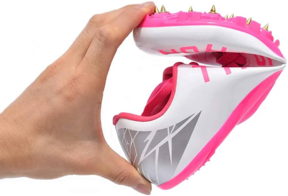 THESTRON Track Shoes Spikes Mens Womens Distance Running Sneakers Athletic Sprinting Track and Field Racing Shoes with Spikes Boys Girls 
