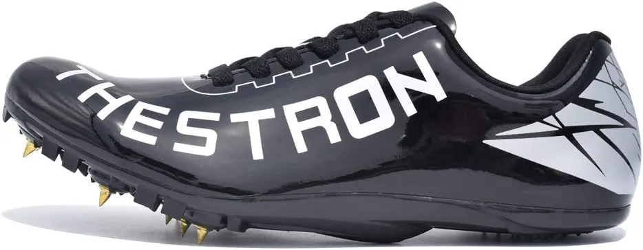 THESTRON Track Shoes Spikes Mens Womens Distance Running Sneakers Athletic Sprinting Track and Field Racing Shoes with Spikes Boys Girls 