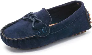 Toddler Boys Girls Loafers Shoes Casual Suede Leather Slip On Dress Wedding Shoes for Kids