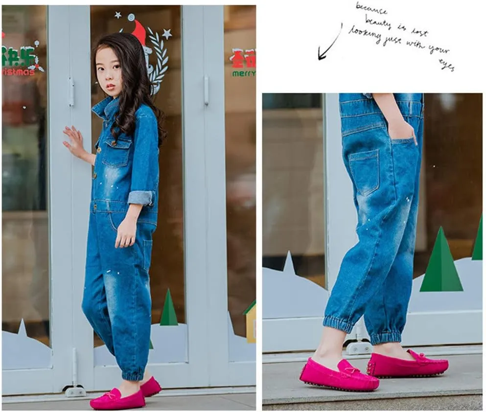 Toddler Boys Girls Loafers Shoes Casual Suede Leather Slip On Dress Wedding Shoes for Kids