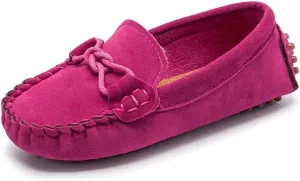 Toddler Boys Girls Loafers Shoes Casual Suede Leather Slip On Dress Wedding Shoes for Kids