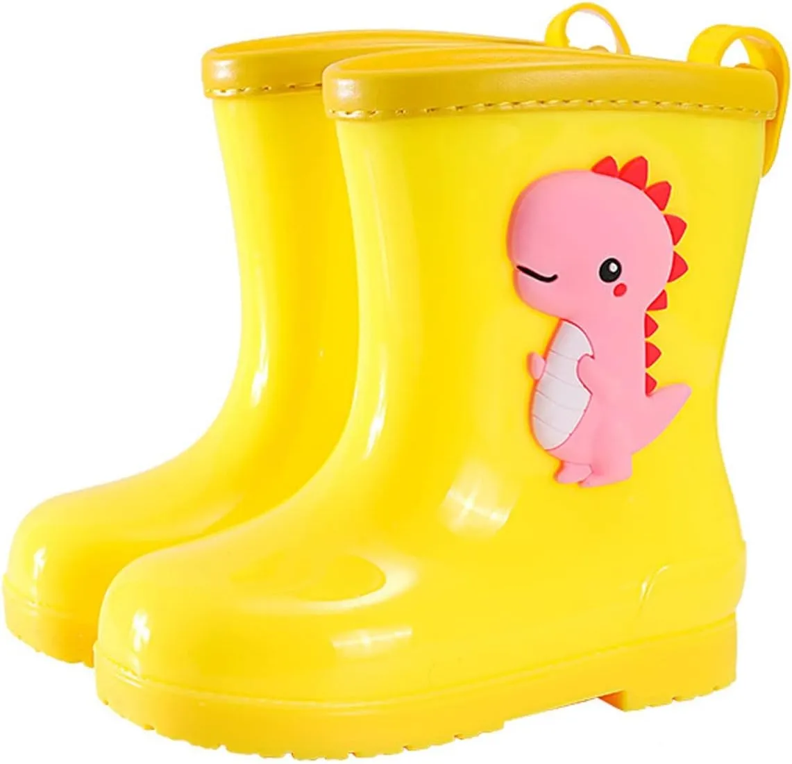 Toddler Dinosaur Rain Boots Little Boys Girls Water Boots Kids' Rainboots Rubber Waterproof Non Slip Toddler Boy Shoes