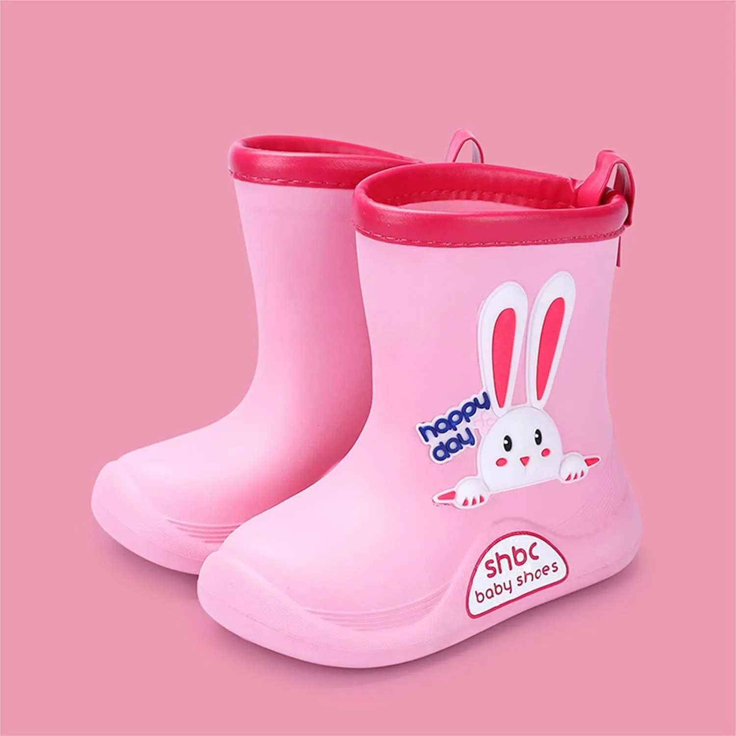 Toddler Dinosaur Rain Boots Waterproof Rubber Kids Rain Boots for Girls Boys Outdoor Non Slip Soft Boots for Size 8
