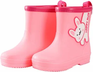 Toddler Kids Bunny Rain Boots Non Slip Waterproof Rubber Boots Infant Cute Mud Boots for Girls Boys Water Shoes